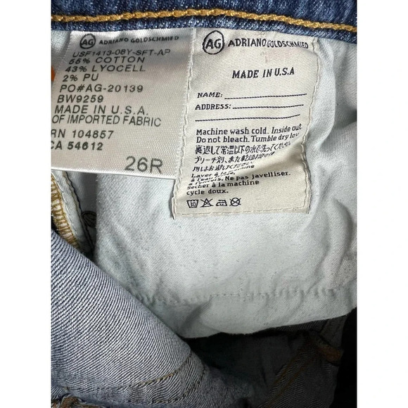 Adriano Goldschmied Piper Slim Slouchy Jeans Women’s 26 - Picture 6 of 7